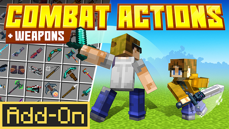Combat Actions + Weapons Add-On on the Minecraft Marketplace by Tsunami Studios