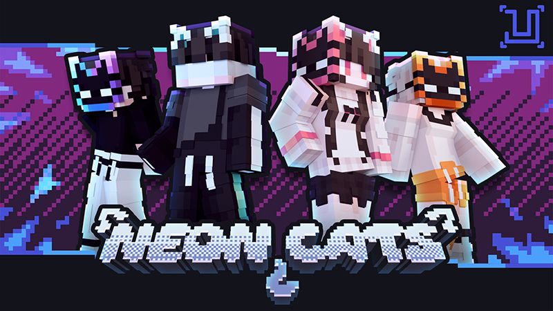 Neon Cats on the Minecraft Marketplace by UnderBlocks Studios