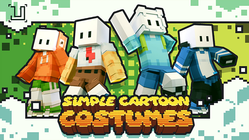 Simple Cartoon Costumes on the Minecraft Marketplace by UnderBlocks Studios