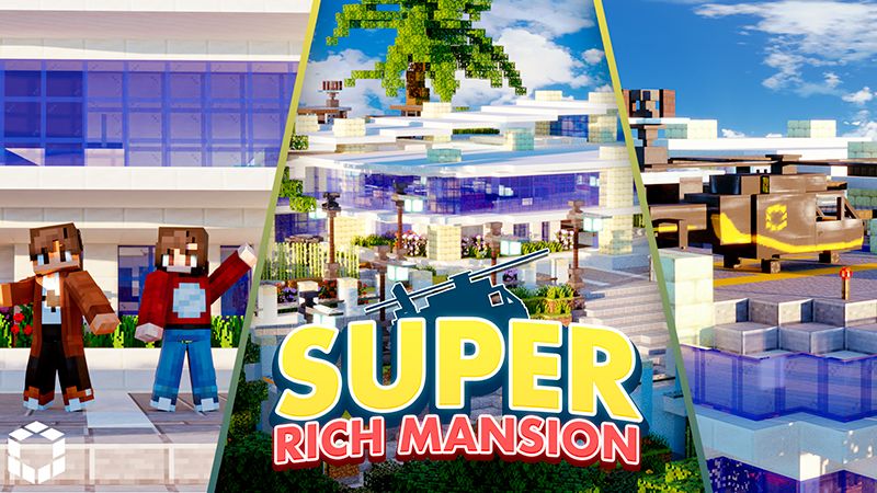 Super Rich Mansion on the Minecraft Marketplace by UnderBlocks Studios