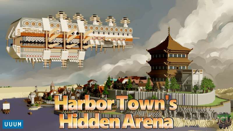 Harbor Town's Hidden Arena on the Minecraft Marketplace by UUUM