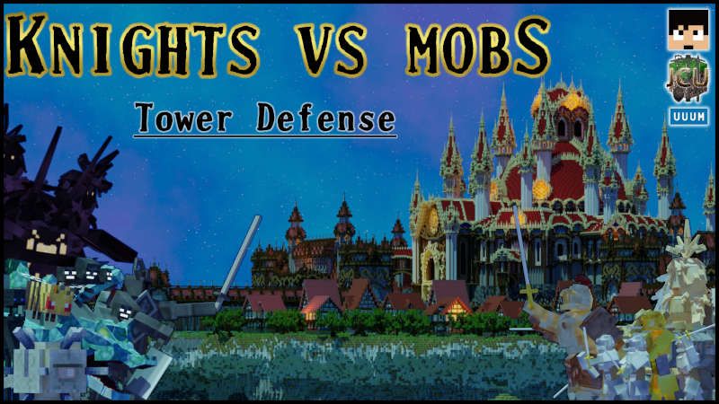 Knights vs Mobs- Tower Defense on the Minecraft Marketplace by UUUM