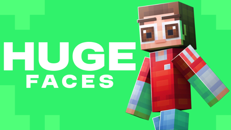 Huge Faces on the Minecraft Marketplace by Virtual Pinata