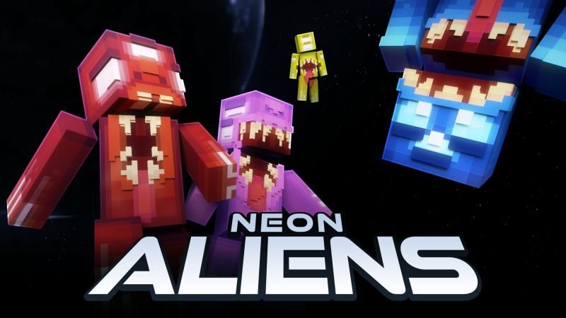 Neon Aliens on the Minecraft Marketplace by Virtual Pinata