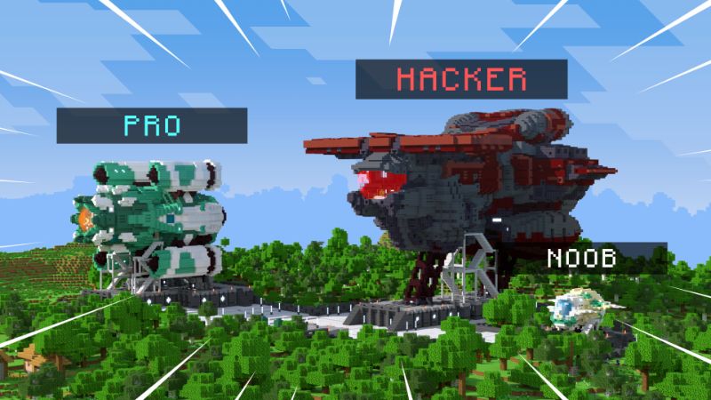 Noob v Pro v Hacker Spaceships