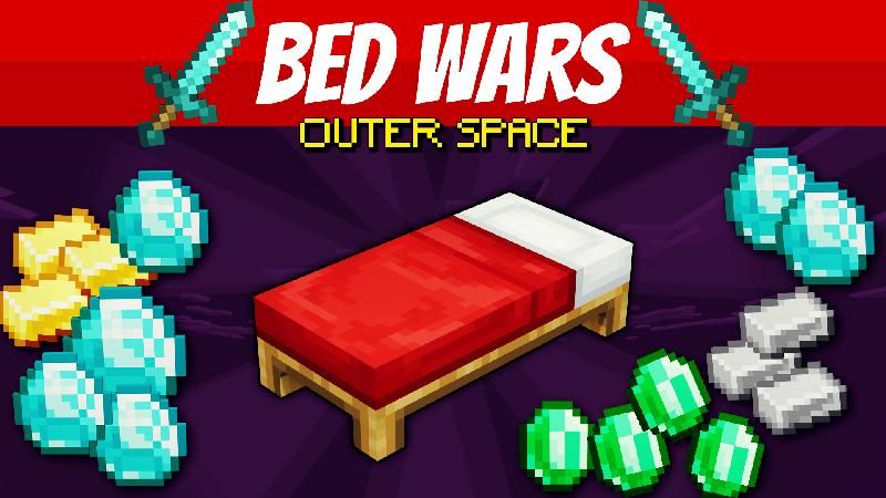 Bed Wars: Outer Space on the Minecraft Marketplace by VoxelBlocks