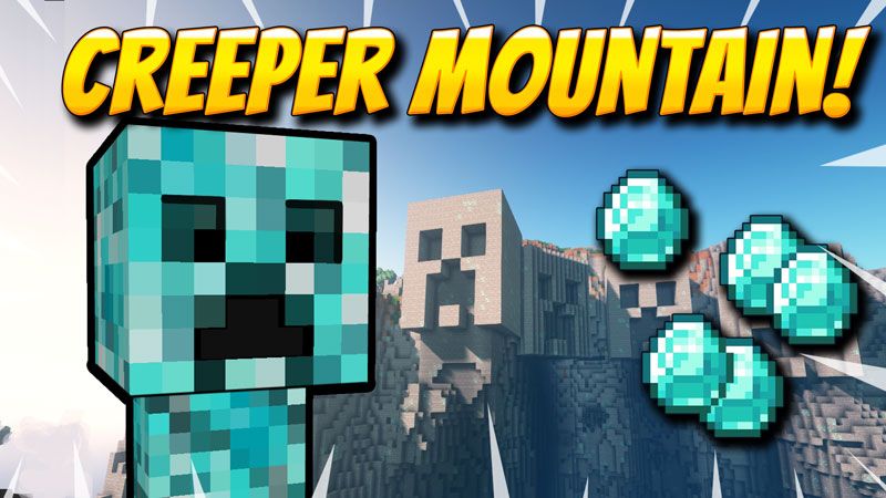 Creeper Mountain on the Minecraft Marketplace by VoxelBlocks