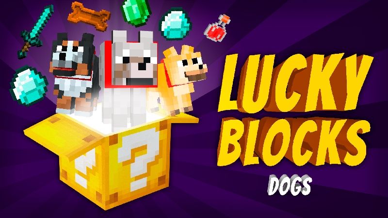 Lucky Blocks Dogs on the Minecraft Marketplace by VoxelBlocks