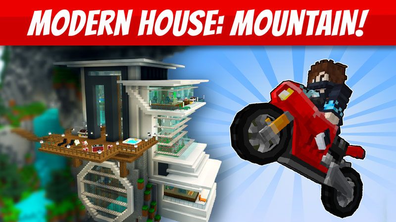 Modern House: Mountain! on the Minecraft Marketplace by VoxelBlocks