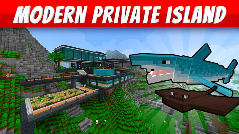 Modern Private Island on the Minecraft Marketplace by voxelblocks