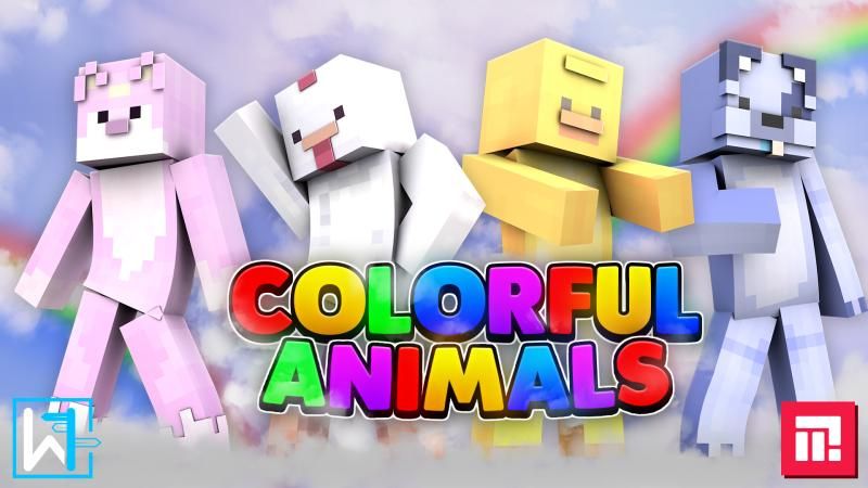 Colorful Animals on the Minecraft Marketplace by Waypoint Studios