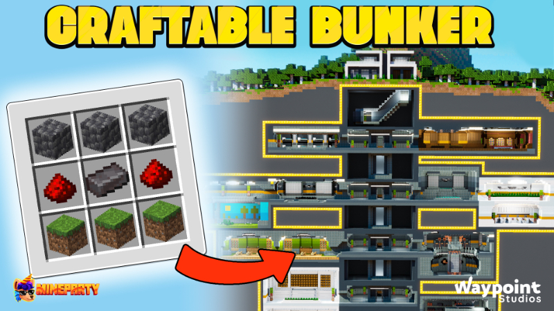 Craftable Bunker on the Minecraft Marketplace by Waypoint Studios