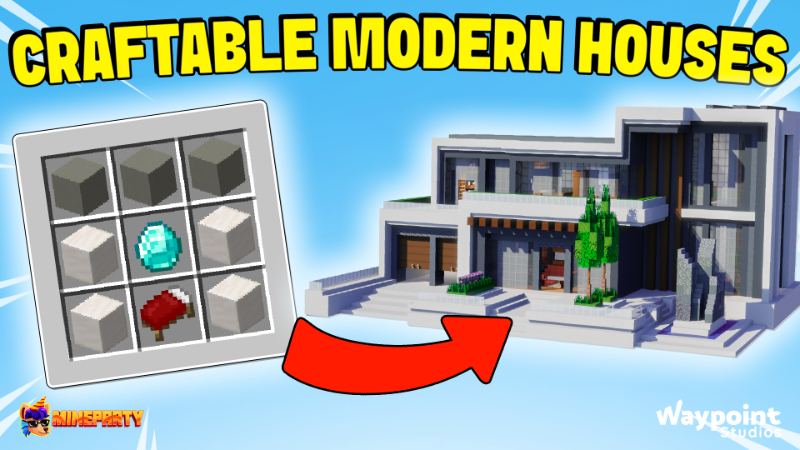 Craftable Modern Houses on the Minecraft Marketplace by Waypoint Studios