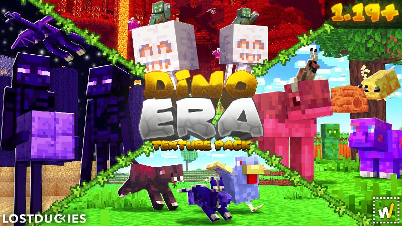 Dino Era Texture Pack on the Minecraft Marketplace by Waypoint Studios