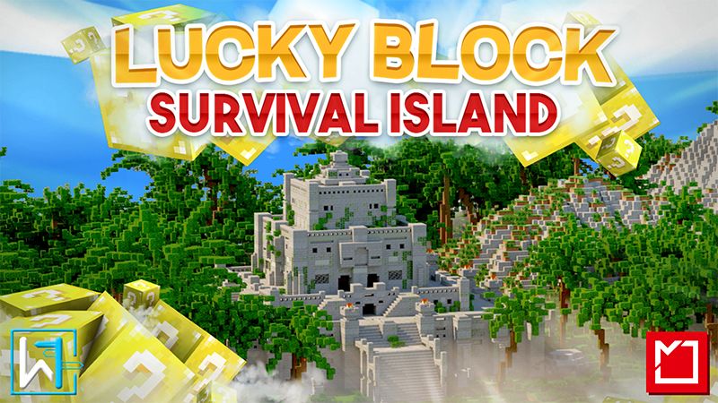 Lucky Block Survival Island on the Minecraft Marketplace by Waypoint Studios