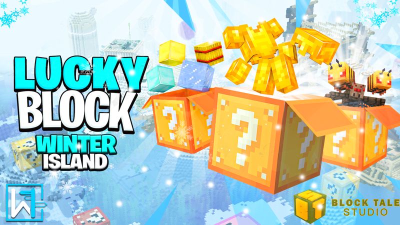 Lucky Block Winter Island on the Minecraft Marketplace by Waypoint Studios