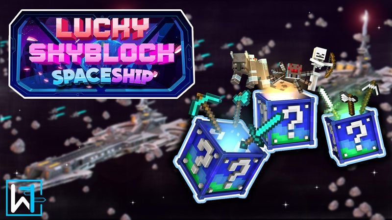 Lucky Skyblock Spaceship on the Minecraft Marketplace by Waypoint Studios