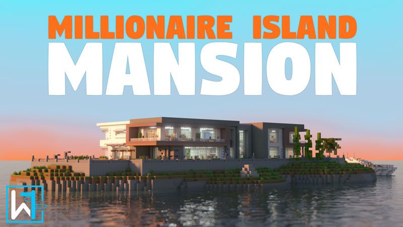 Millionaire Island Mansion on the Minecraft Marketplace by Waypoint Studios