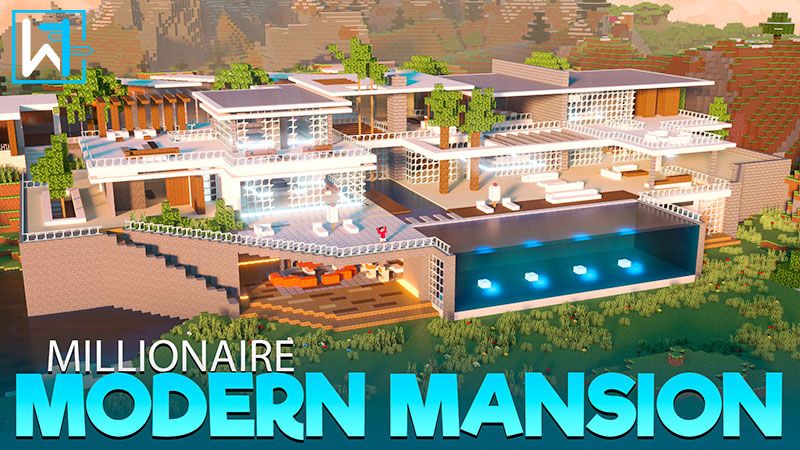 Millionaire Modern Mansion on the Minecraft Marketplace by Waypoint Studios