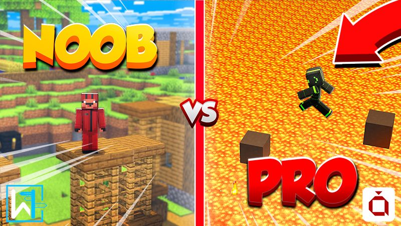 Parkour: Noob vs Pro on the Minecraft Marketplace by Waypoint Studios