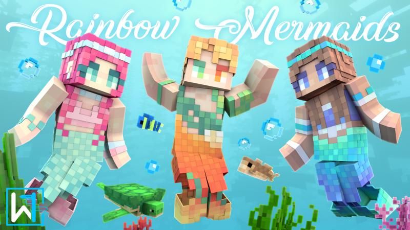 Rainbow Mermaids on the Minecraft Marketplace by Waypoint Studios