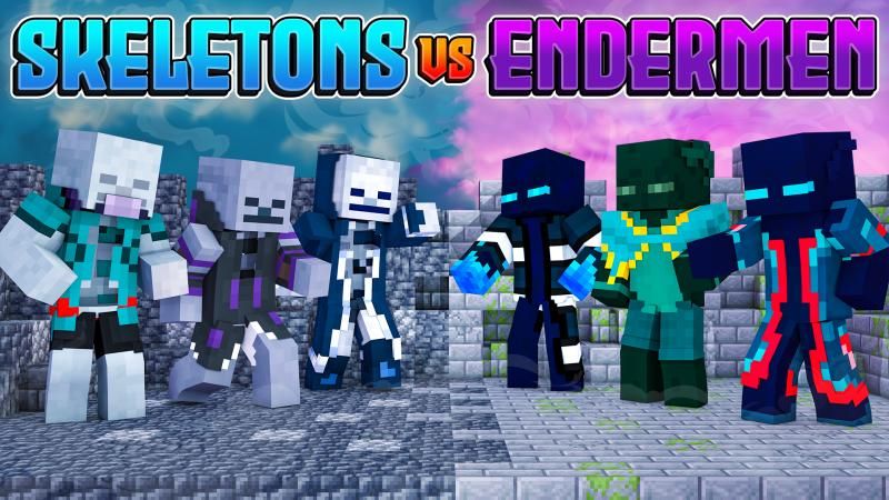 Skeletons vs Endermen on the Minecraft Marketplace by Waypoint Studios