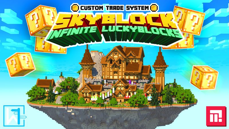 Skyblock Infinite Lucky Blocks on the Minecraft Marketplace by Waypoint Studios