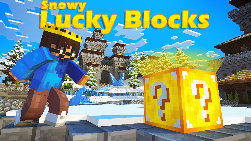 Snowy Lucky Blocks on the Minecraft Marketplace by Waypoint Studios