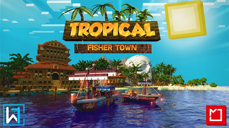 Tropical Fisher Town on the Minecraft Marketplace by Waypoint Studios