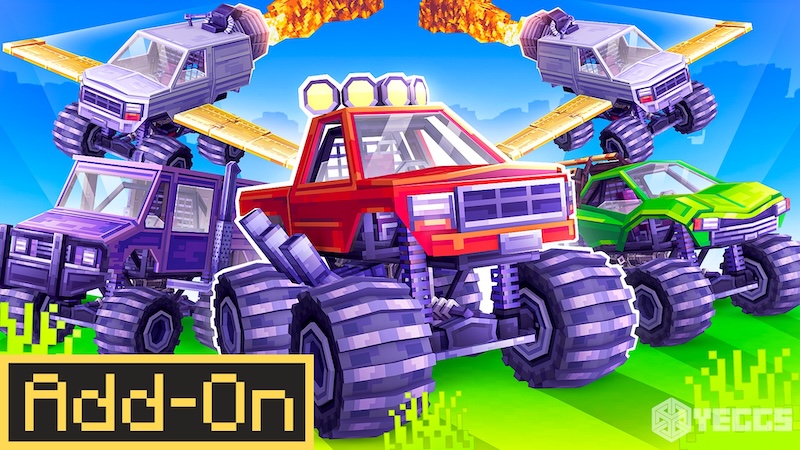 Monster Trucks Add-On on the Minecraft Marketplace by Yeggs