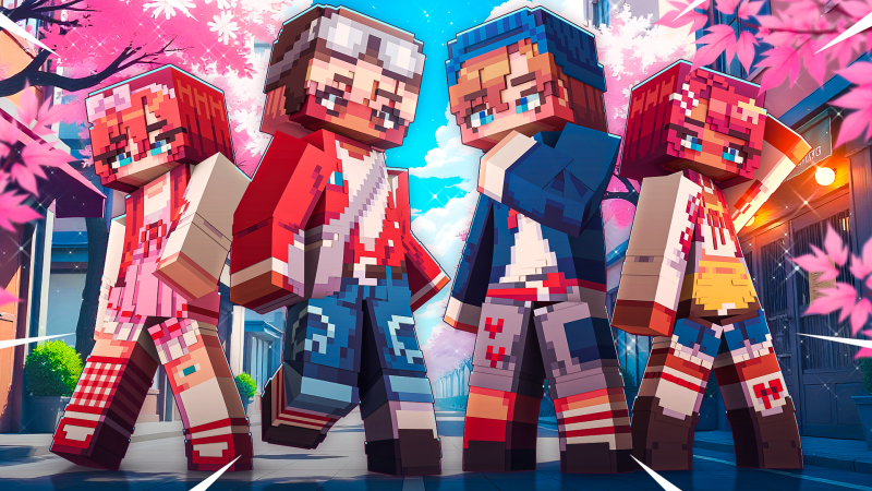 Spring J-Fashion Teens on the Minecraft Marketplace by Yeggs