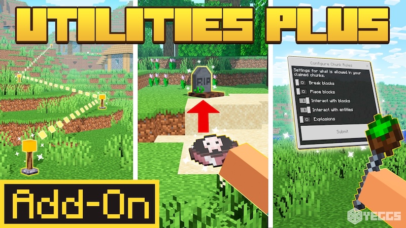 Utilities Plus Add-On on the Minecraft Marketplace by Yeggs