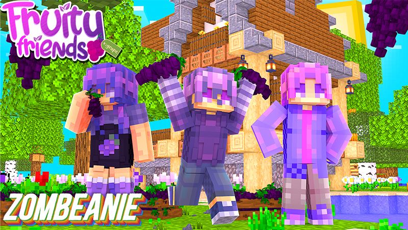 Fruity Friends: Grape on the Minecraft Marketplace by zombeanie